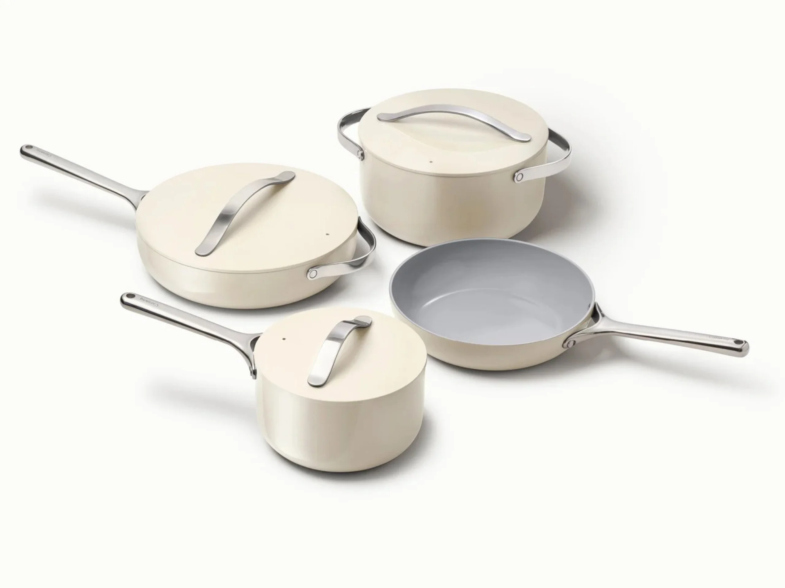 PFAS-Free Ceramic Cookware Set with Nonstick Pots and Pans