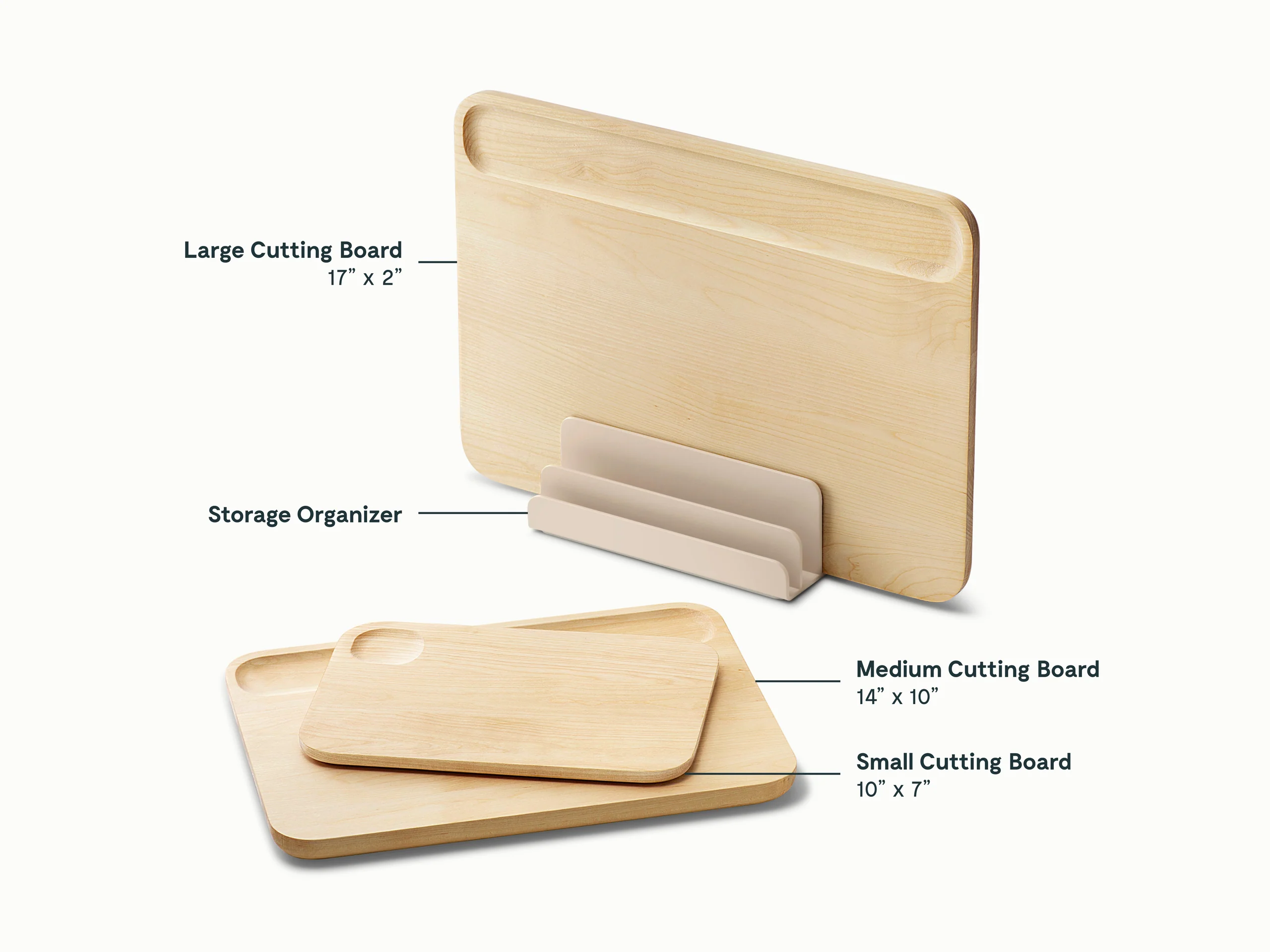Caraway Cutting Board Set for Everyday Prep