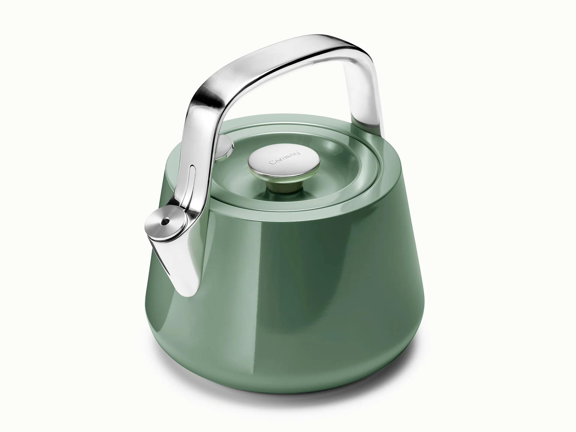 Whistling Stovetop Tea Kettle with Ceramic-Coated Stainless Steel Body