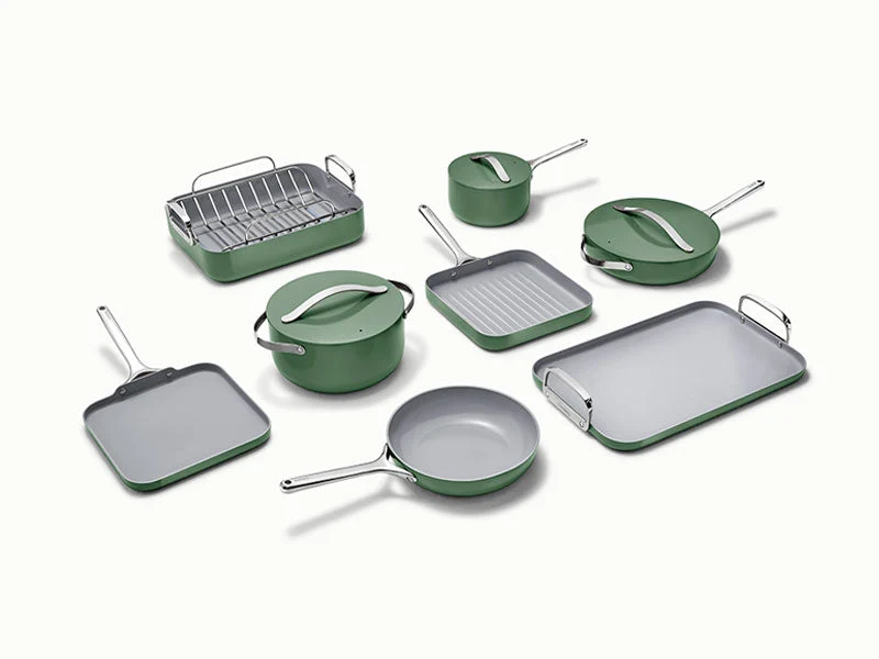 Keramisch gecoate pannenset voor gezond dagelijks koken