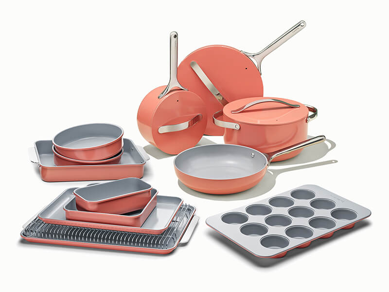 23pc Cook & Bake Set with Ceramic Cookware and Bakeware