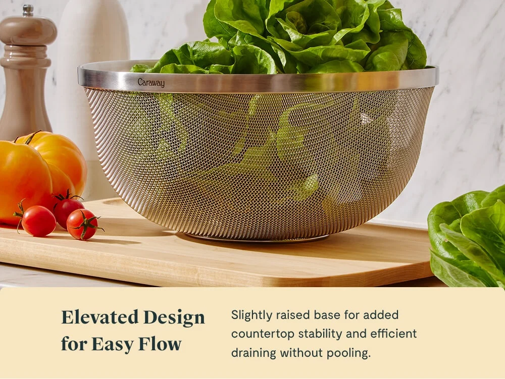 Medium Stainless Steel Strainer, 4 Qt Kitchen Tool for Everyday Prep