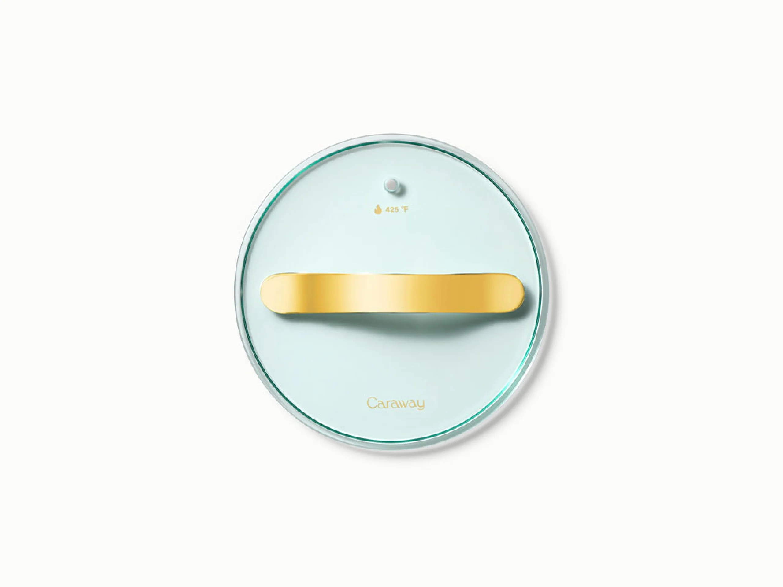 Tempered Glass Lid with Gold Hardware for Dutch Oven and Fry Pan