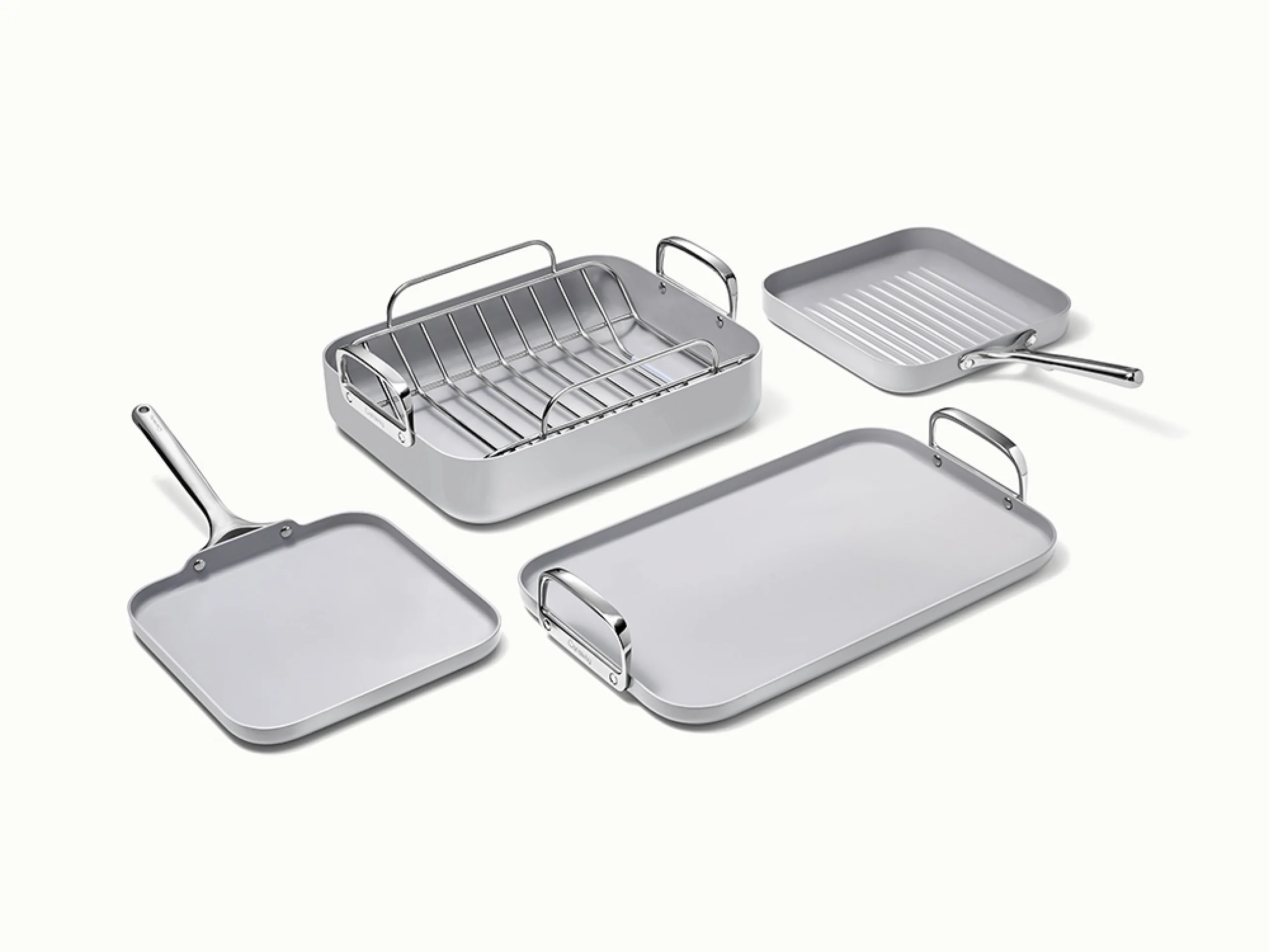 Conjunto Caraway Squareware com chapa quadrada e assadeira