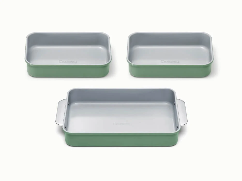 Rectangle Pan Trio for Sweet and Savory Oven Cooking
