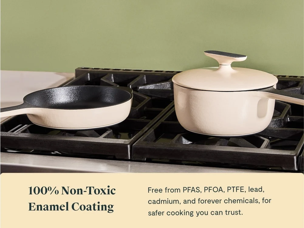1.8 qt Enameled Cast Iron Mini Sauce Pan for Small Batches