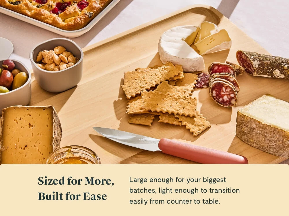 Large FSC-Certified Birch Wood Cutting Board, Plastic Free