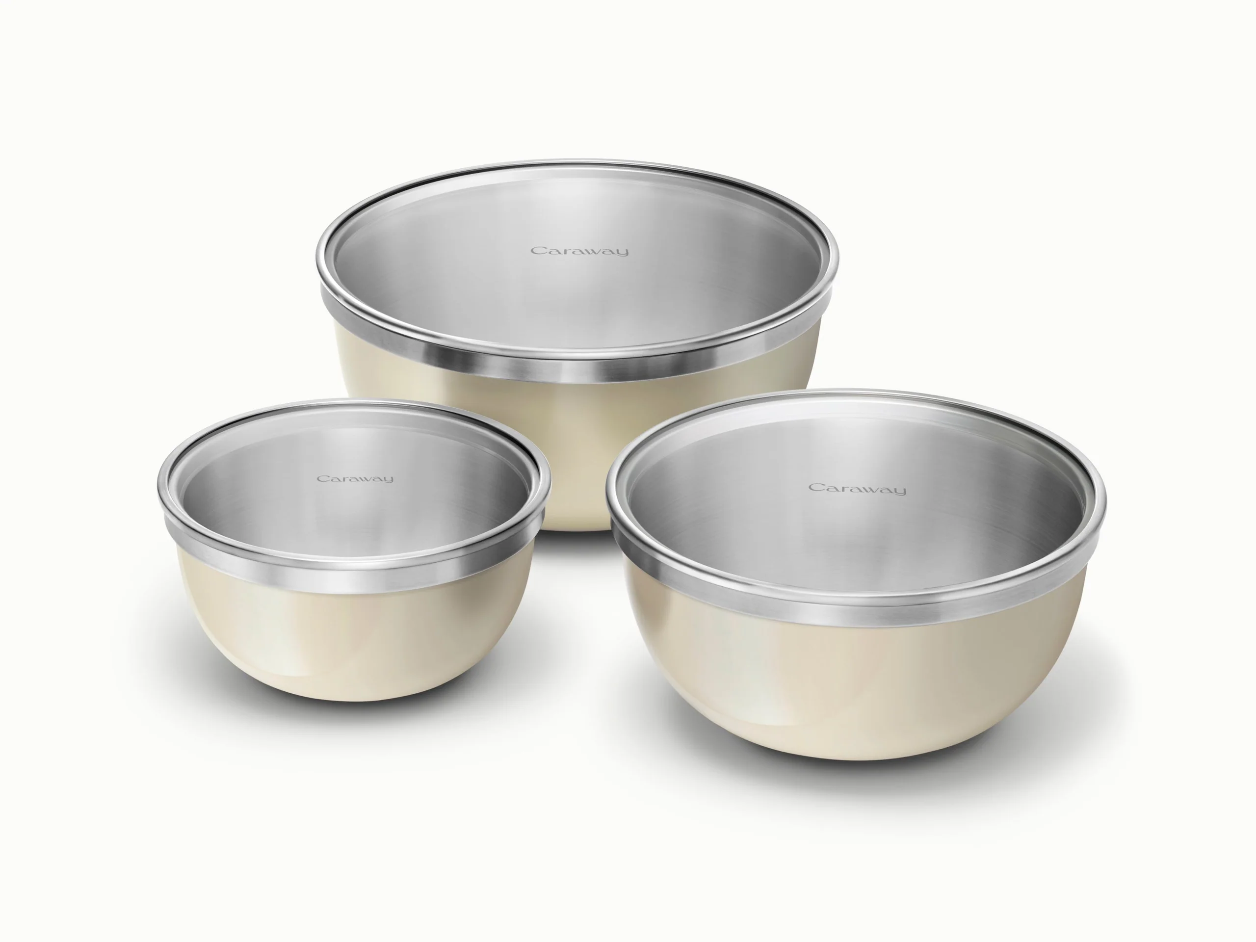 Mixing Bowl Set with 2 qt, 4 qt and 6 qt Bowls and Glass Lids