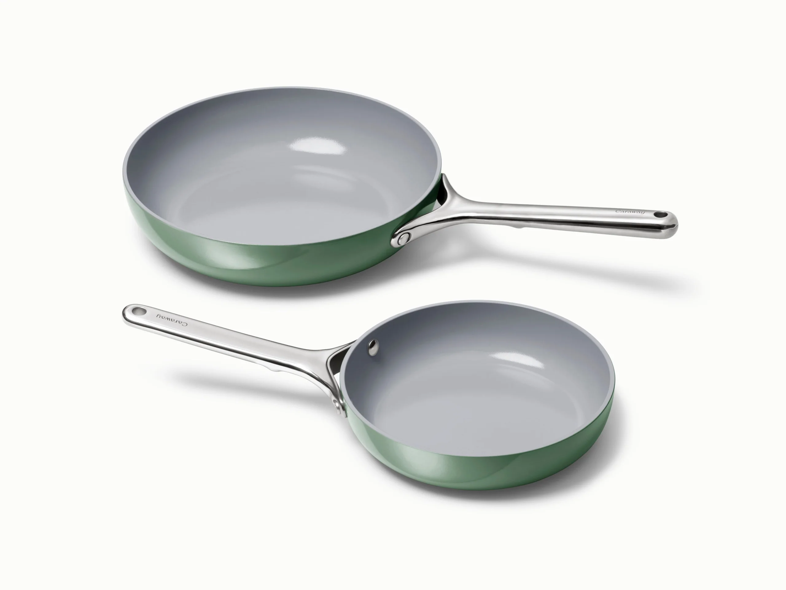 Fry Pan Duo: Ceramic Non-Stick Frying Pan by Carawayhome