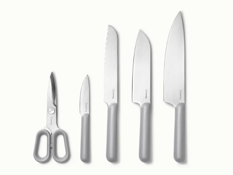 Set di coltelli in acciaio inox non tossico per un taglio quotidiano sicuro