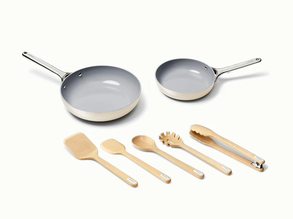 Daily Essentials Bundle with Ceramic-Coated Fry Pan