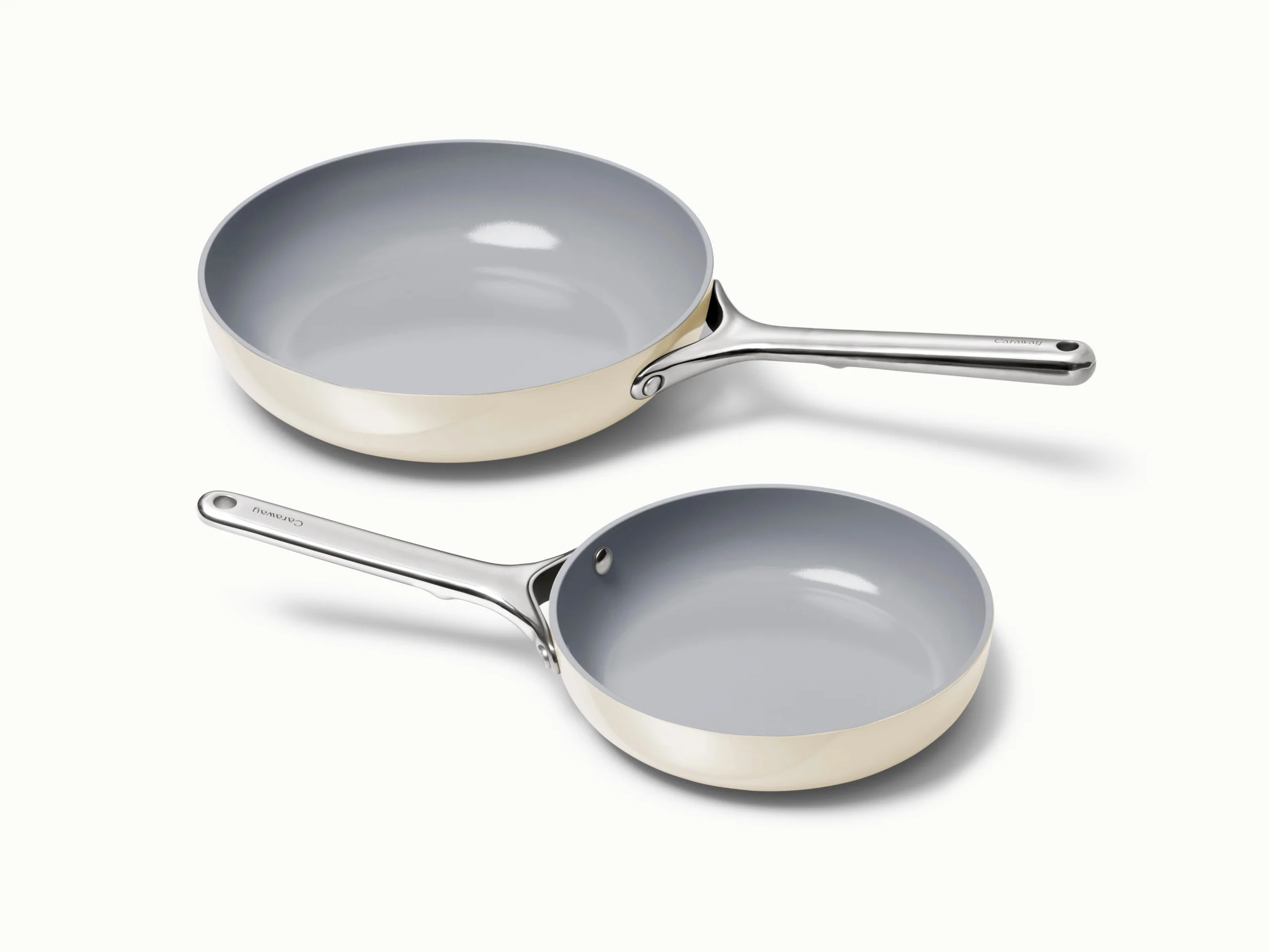 Fry Pan Duo: Ceramic Non-Stick Frying Pan by Carawayhome