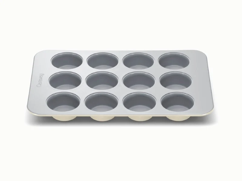 12-Cup Muffin Pan with Non-Toxic Non-Stick Ceramic Coating