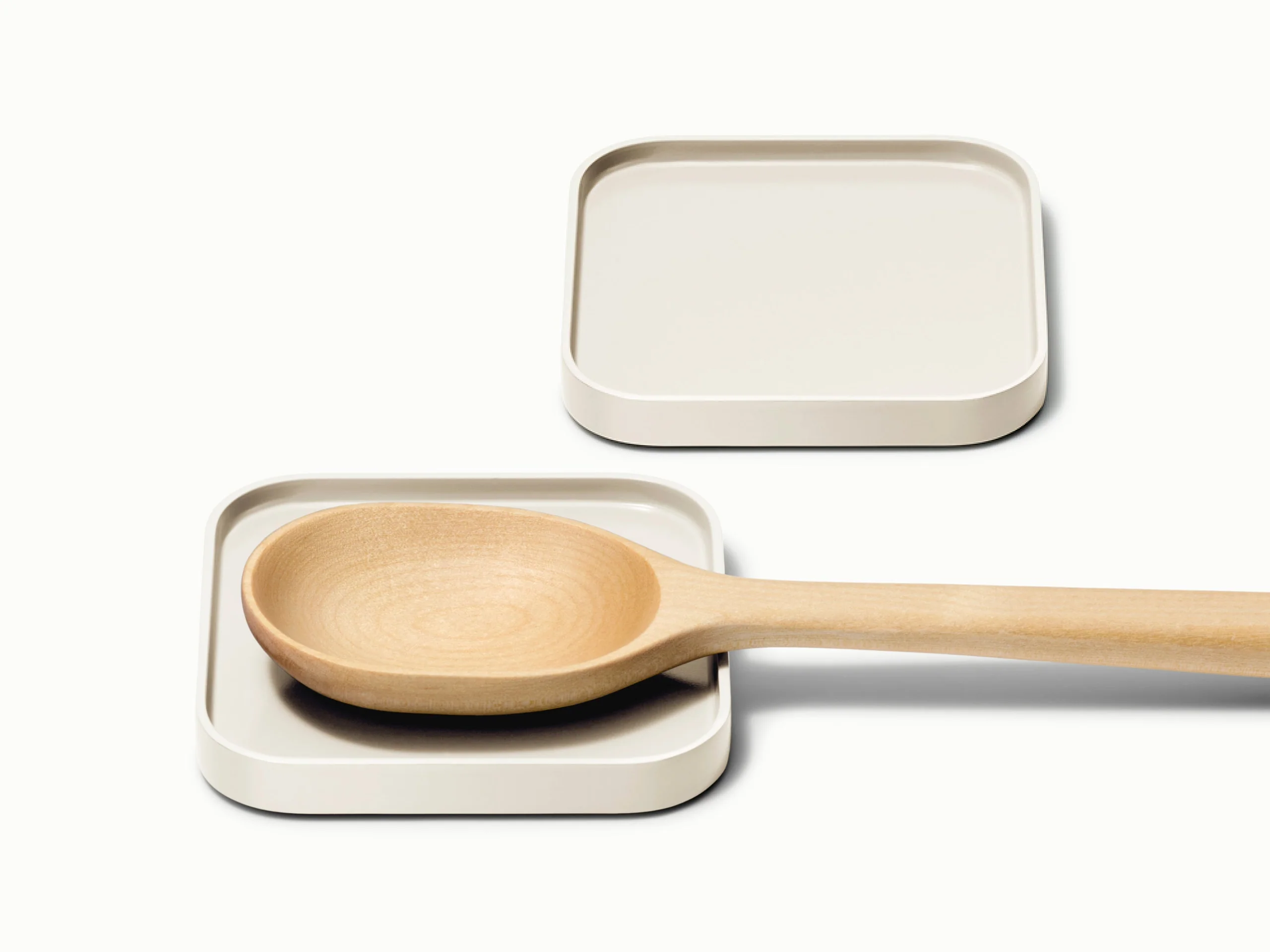 4 Inch Spoon Rest Set of 2 with Non-Slip Silicone