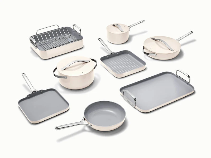 Ceramic-Coated Cookware Bundle for Healthy Everyday Cooking