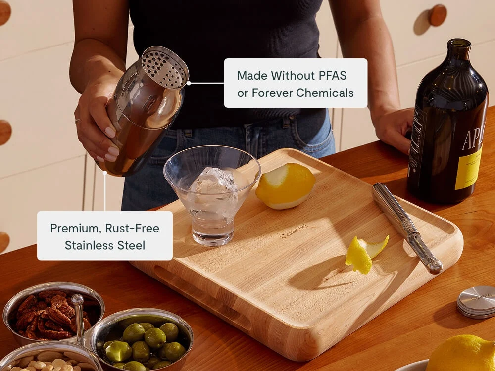 Conjunto de Bar Completo com Ferramentas de Mixologia em Aço Inoxidável