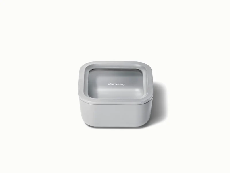 Small BPA-Free Ceramic-Coated Glass Storage Container
