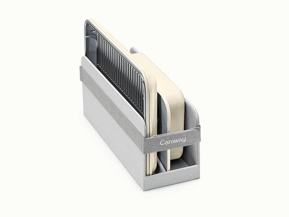 2-Slot Mini Bakeware Organizer for Small Baking Pans