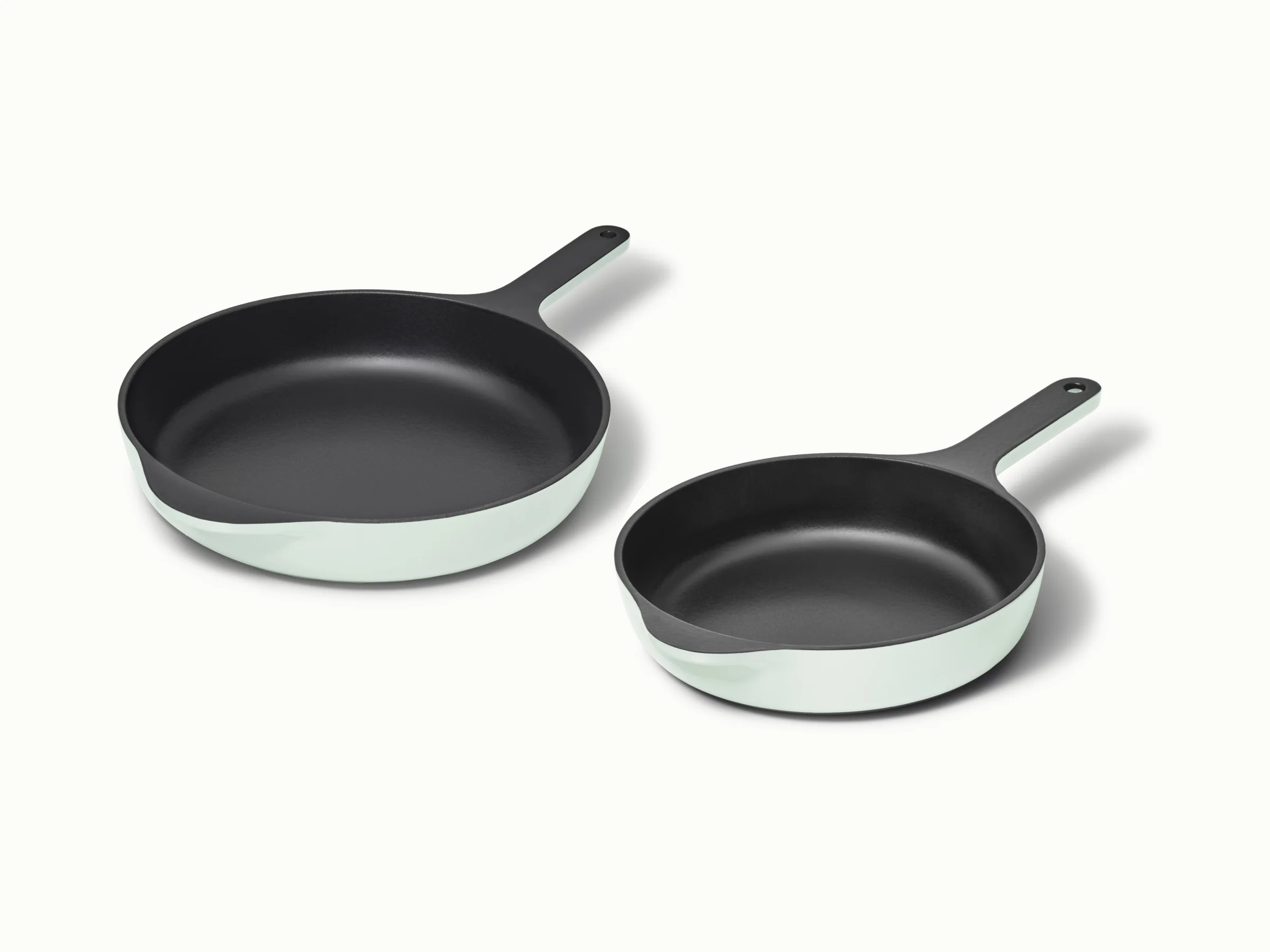 Enameled Cast Iron Skillet Duo for Searing, Sautéing and Baking