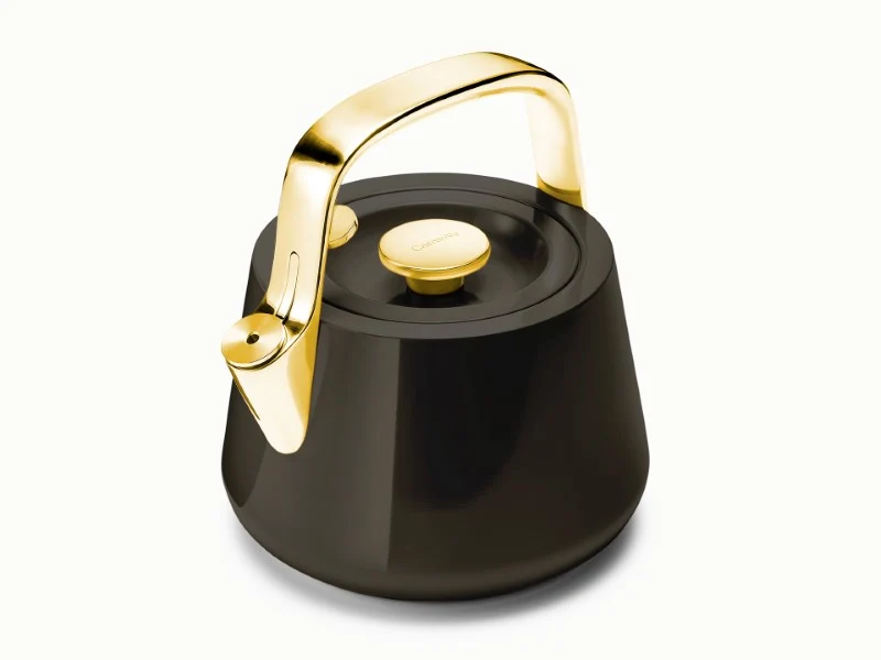 Whistling Stovetop Tea Kettle with Ceramic-Coated Stainless Steel Body