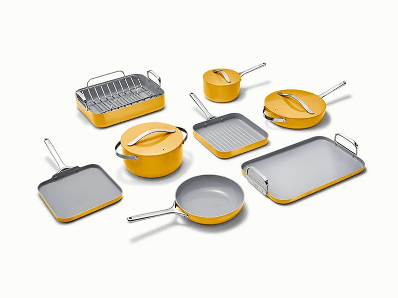 Keramisch gecoate pannenset voor gezond dagelijks koken