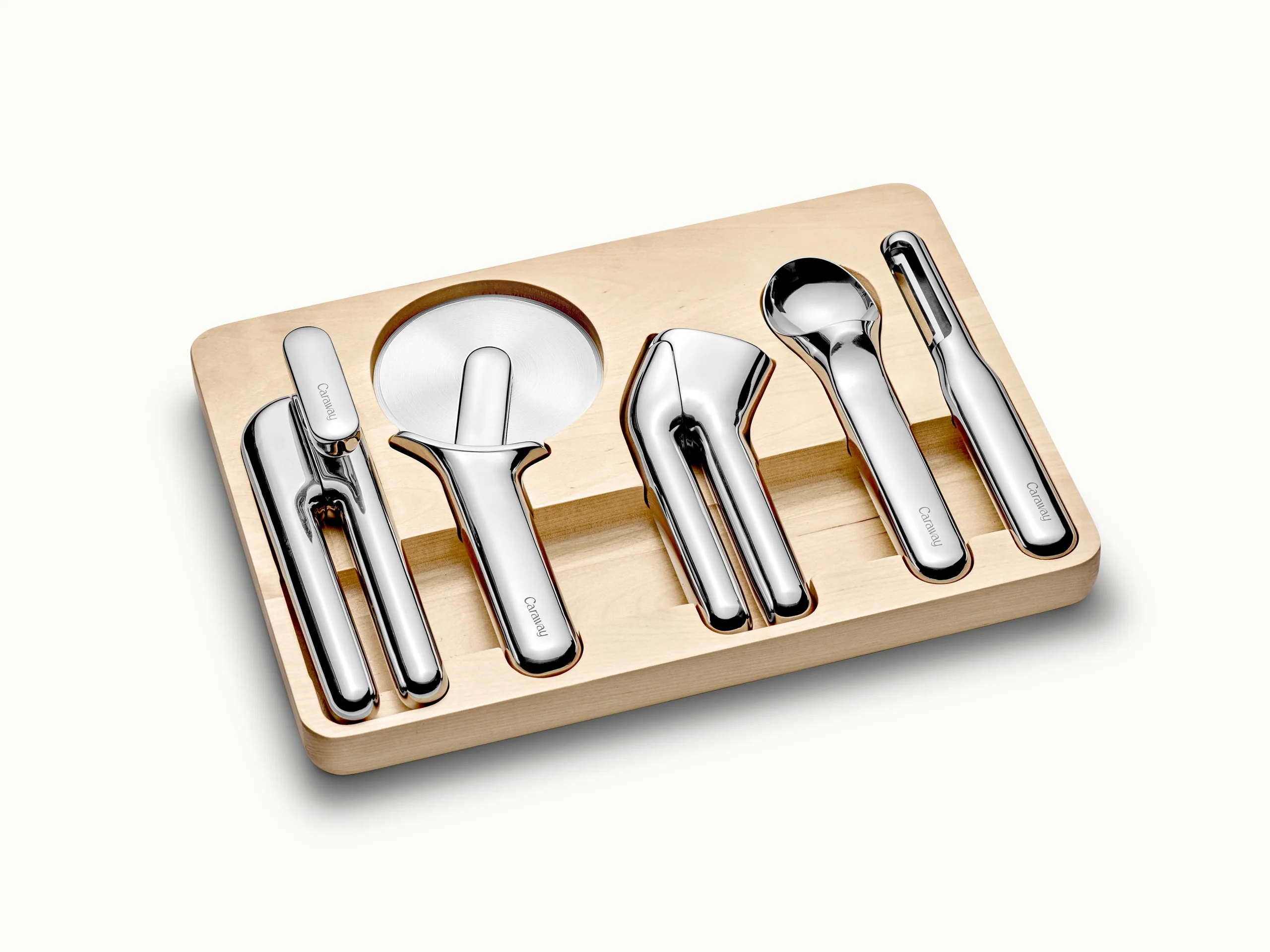 Carawayhome Five-Piece Stainless Steel Kitchen Gadget Set