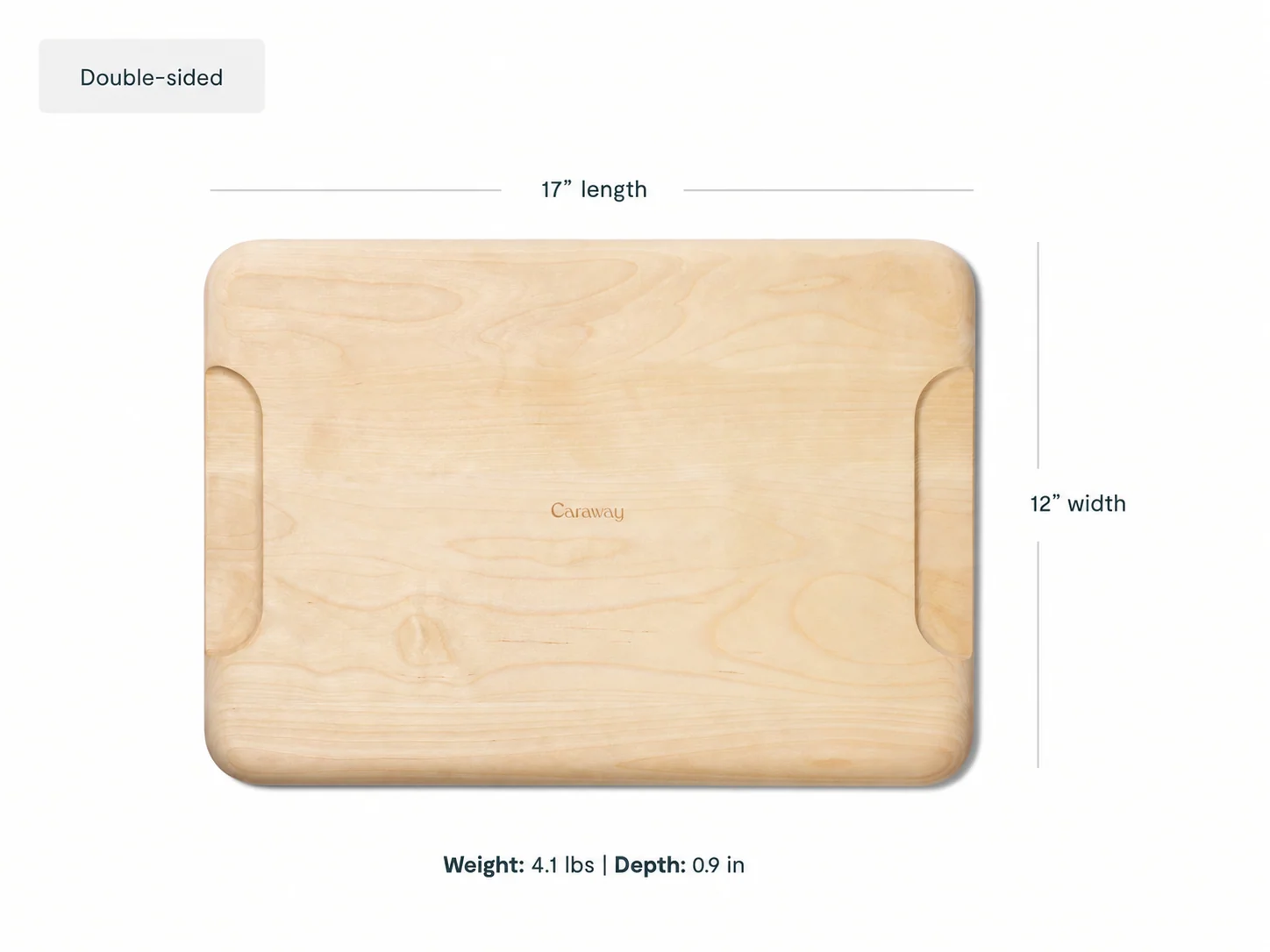 Large FSC-Certified Birch Wood Cutting Board, Plastic Free