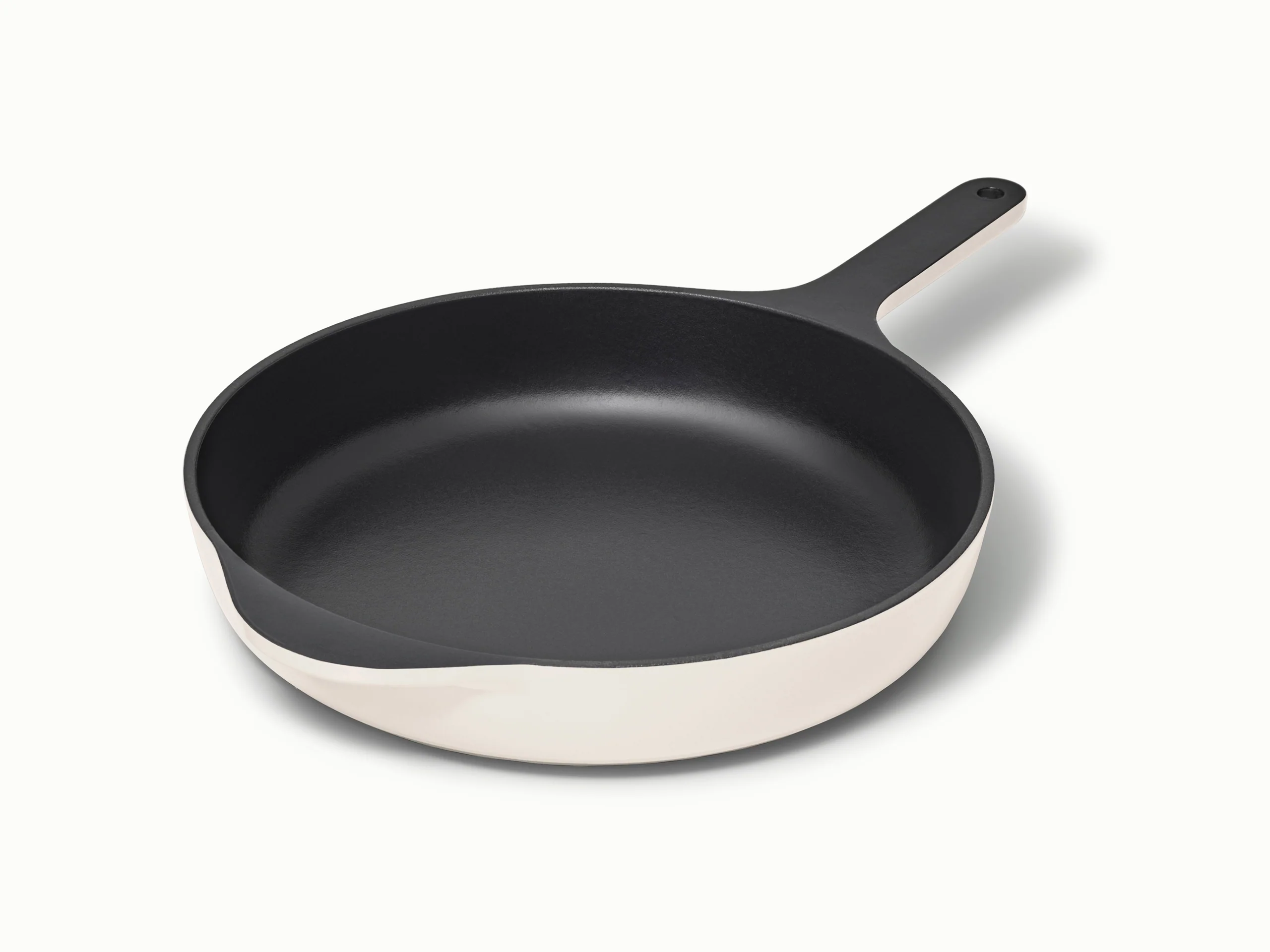 10.5 Inch Enameled Cast Iron Skillet with 3-Layer Coating
