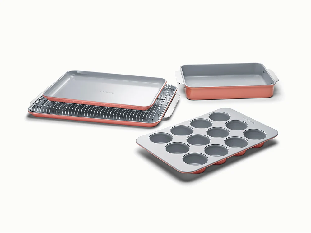 Conjunto de 6 peças de assadeiras Half, com revestimento cerâmico e antiaderente