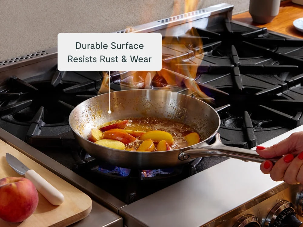 Caraway Stainless Steel Dutch Oven with 5-Ply Clad Steel