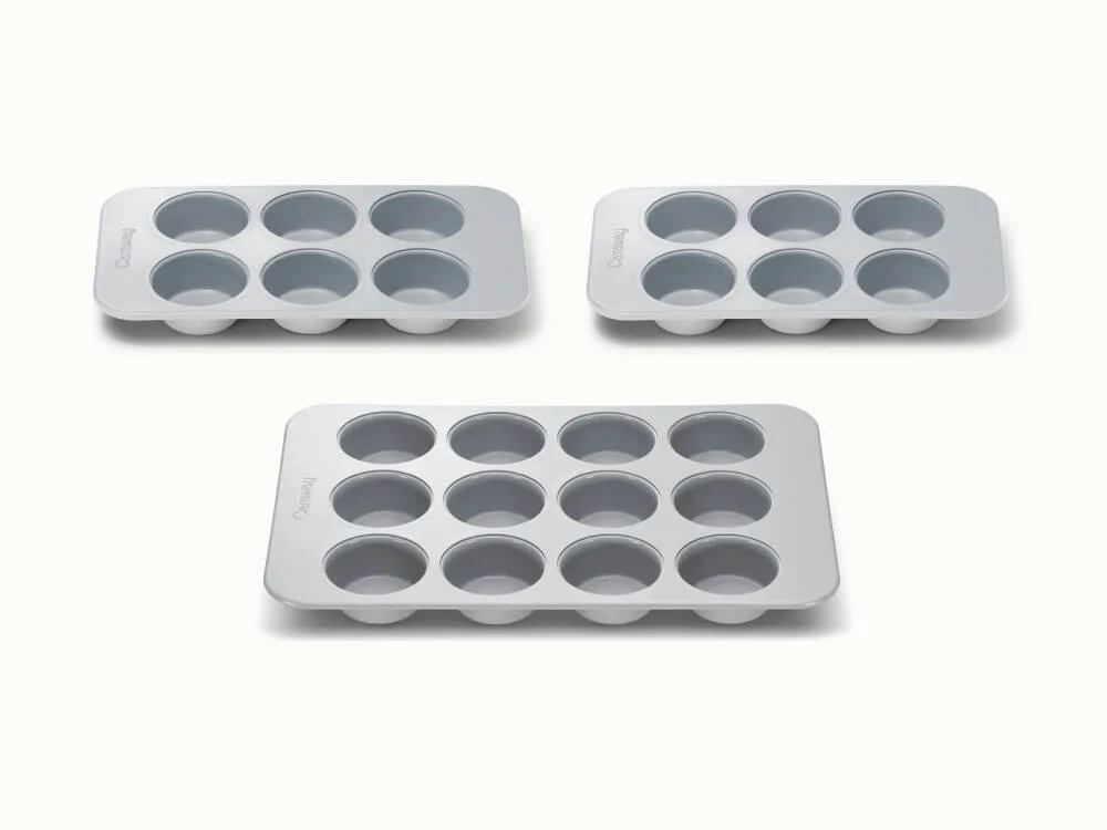 Muffin Pan Trio Built for Cupcakes and Quiches
