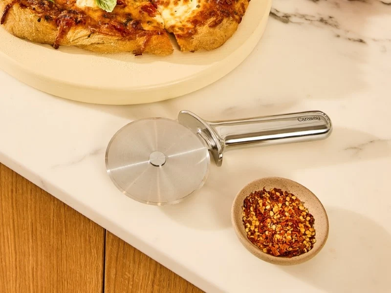 Caraway Pizza Cutter in Heavy-Duty Non-Toxic Stainless Steel