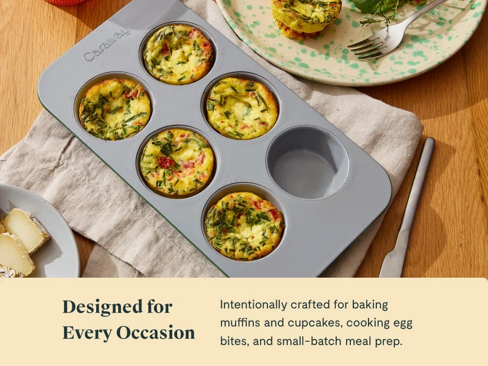 Forma de Muffins 6 Cavidades com Revestimento Antiaderente Cerâmico