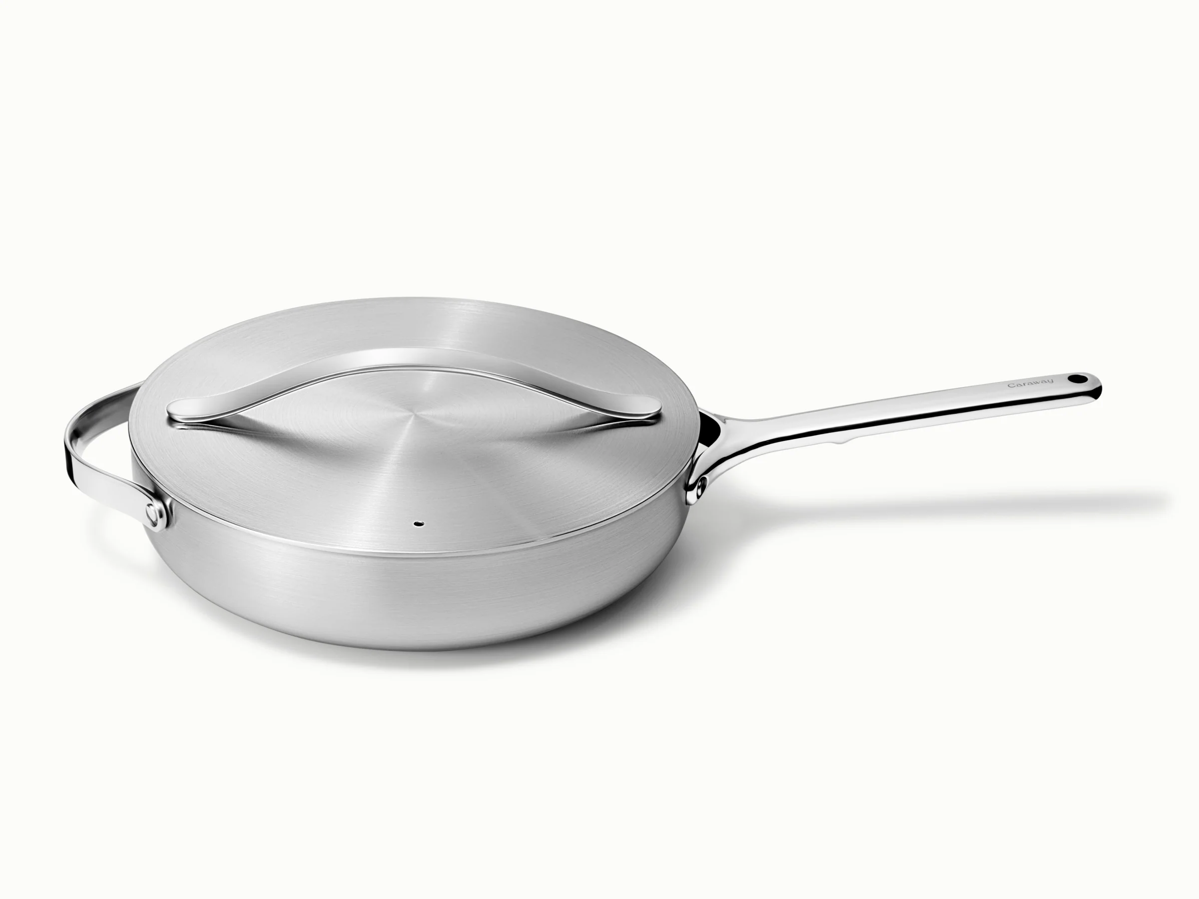 Stainless Steel Sauté Pan with 5-Ply Construction and Even Heat