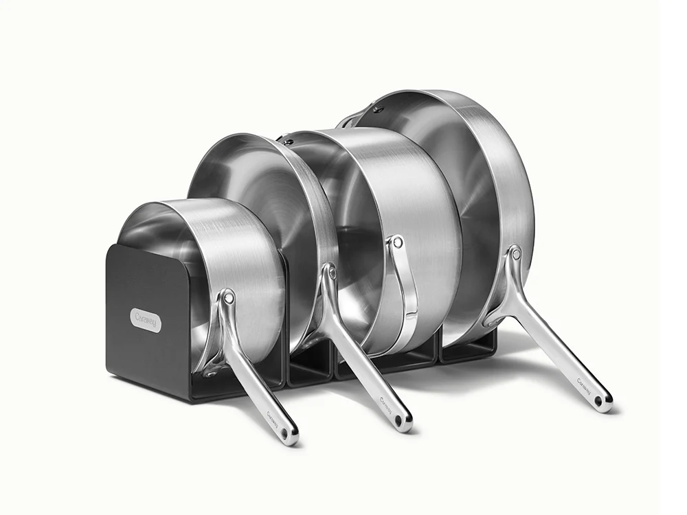 Pannorganiserare med magneter för fyra pannor till kokkärlsset