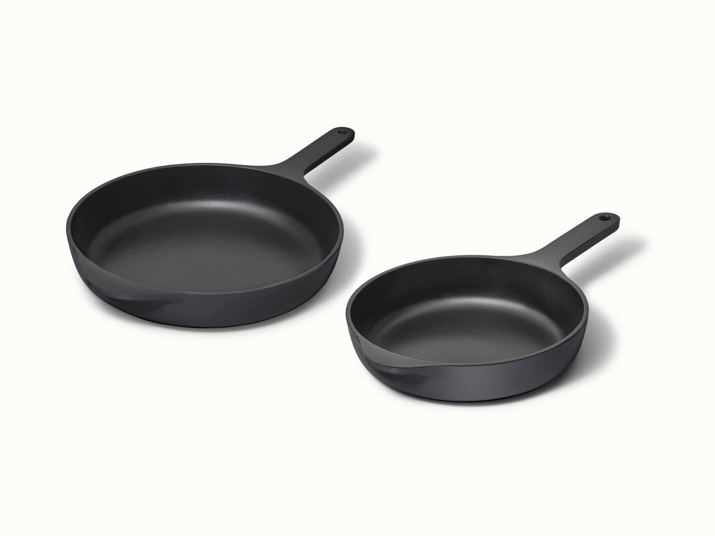 Enameled Cast Iron Skillet Duo for Searing, Sautéing and Baking