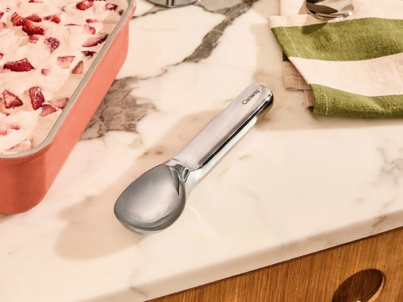 Stainless Steel Ice Cream Scoop with Ergonomic Handle