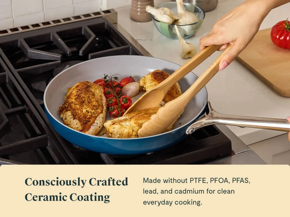 Fry Pan Trio with Glass Lids for Eggs, Sides and Proteins