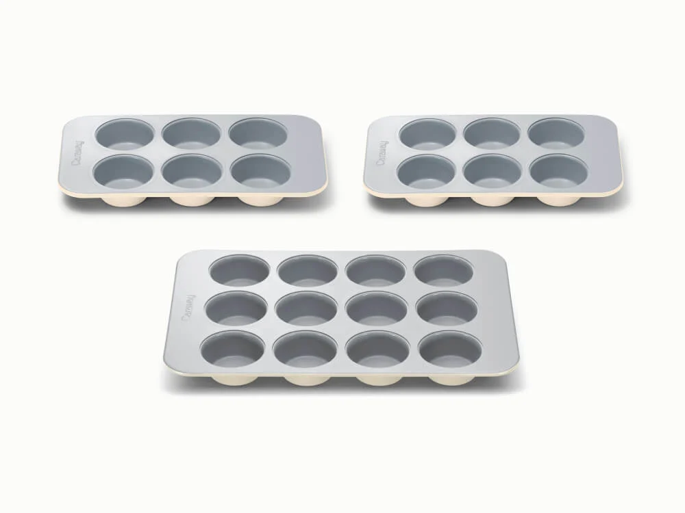 Muffin Pan Trio Built for Cupcakes and Quiches