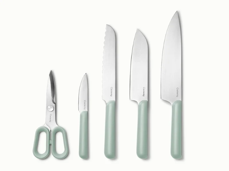 Set di coltelli in acciaio inox non tossico per un taglio quotidiano sicuro