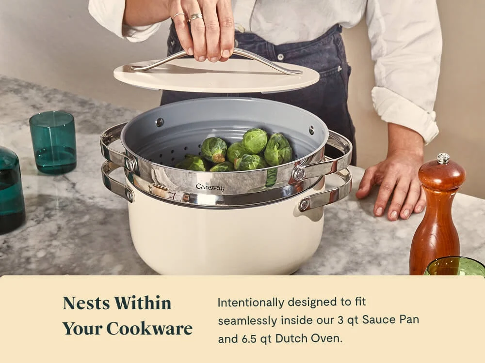 Carawayhome Steamer Duo dampsæt i rustfrit stål, non-toxic