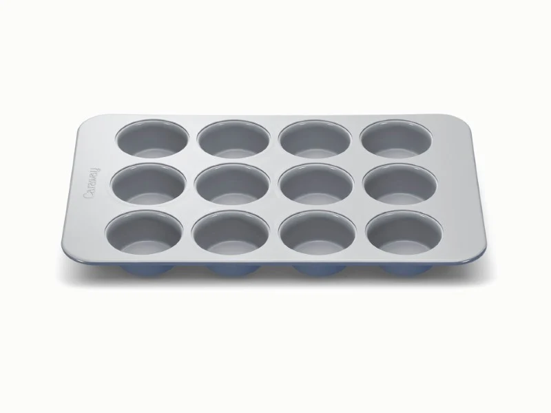 12-Cup Muffin Pan with Non-Toxic Non-Stick Ceramic Coating
