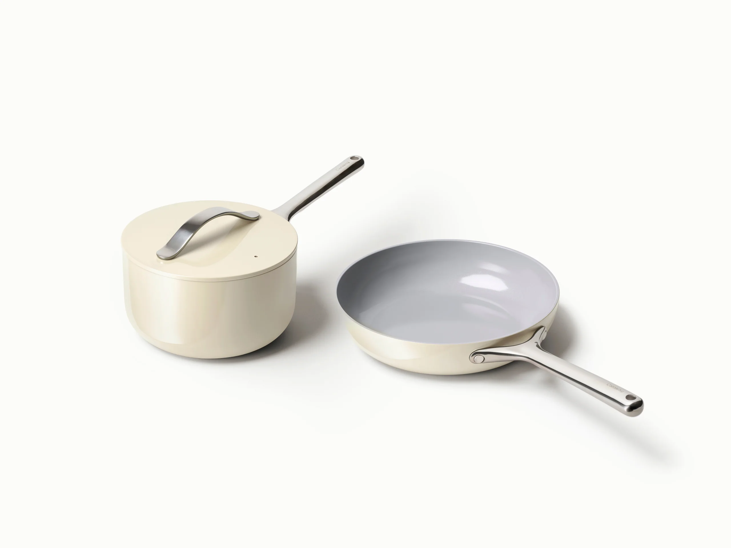 Daily Duo Ceramic-Coated Fry Pan Set with 10.5 Inch Pan