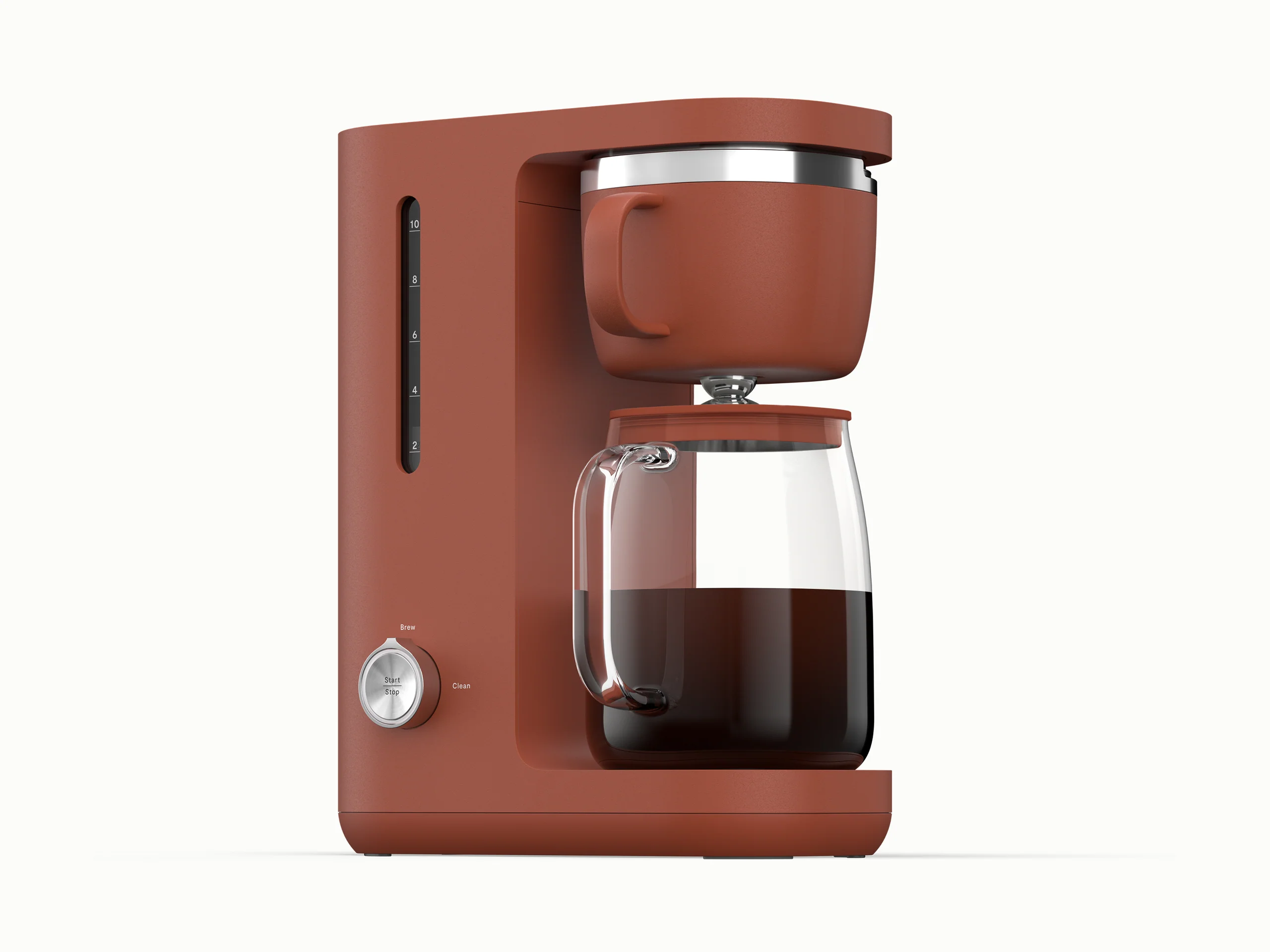10-Cup Drip Coffee Maker with Glass and Stainless Steel Brew Path
