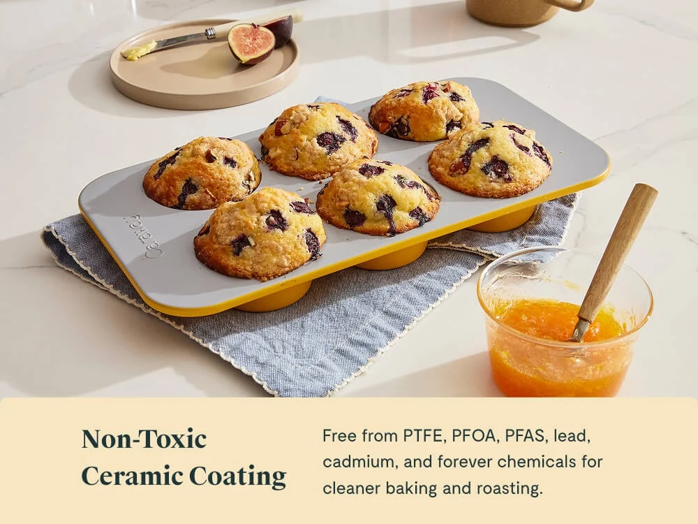 6 Cup Muffin Pan with Ceramic Non-Stick Coating