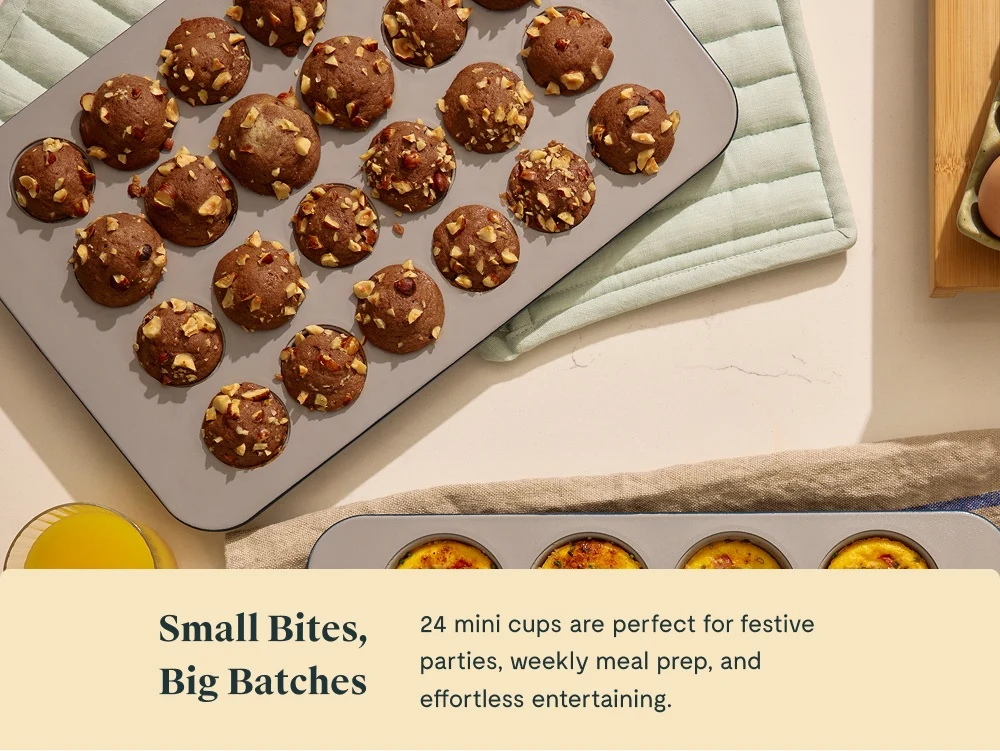 Mini muffin-form Duo med to 24-hullers forme til små bidder