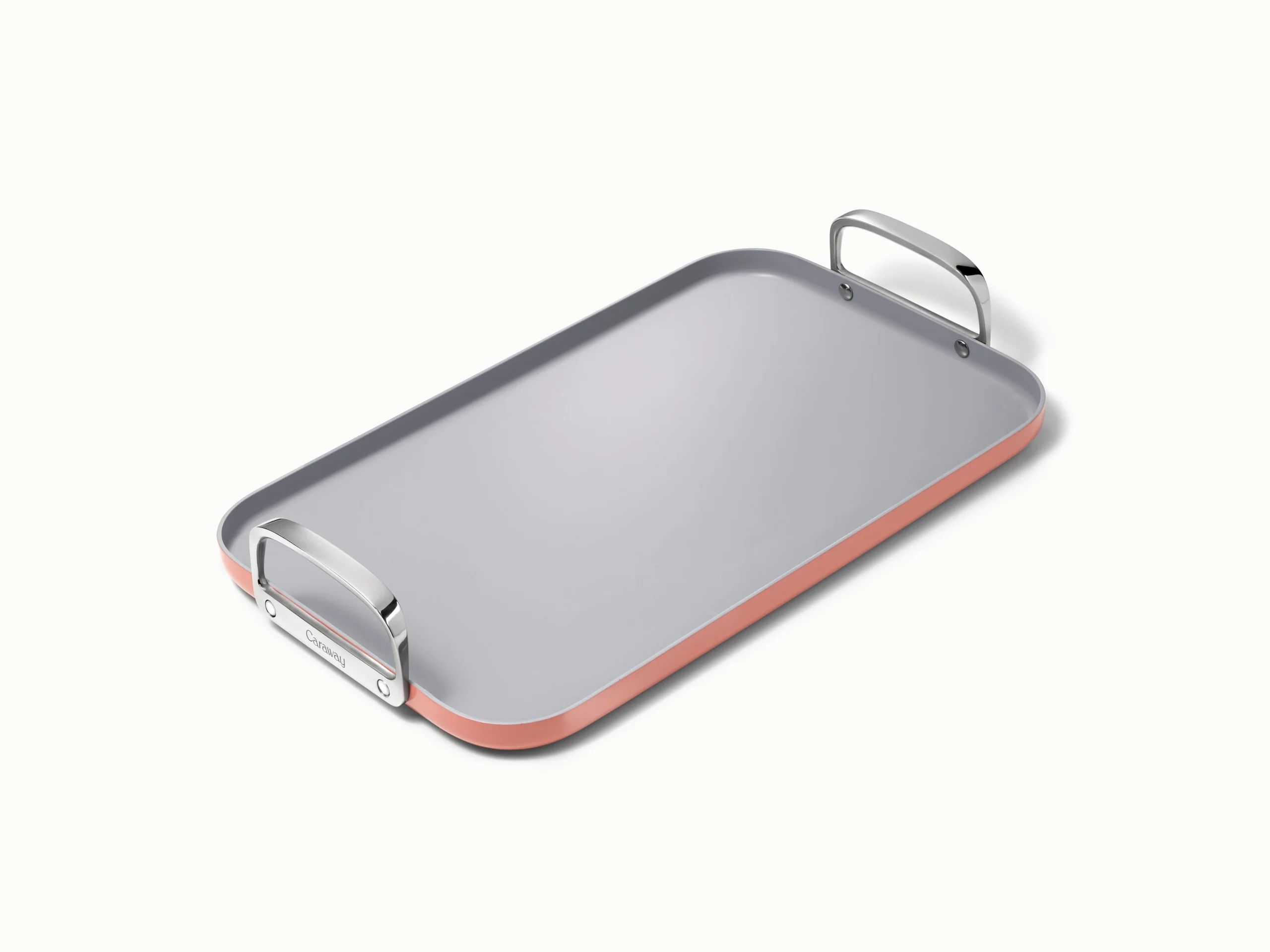 Stekeplate med slippbelegg for to kokeplater til frokost og middag