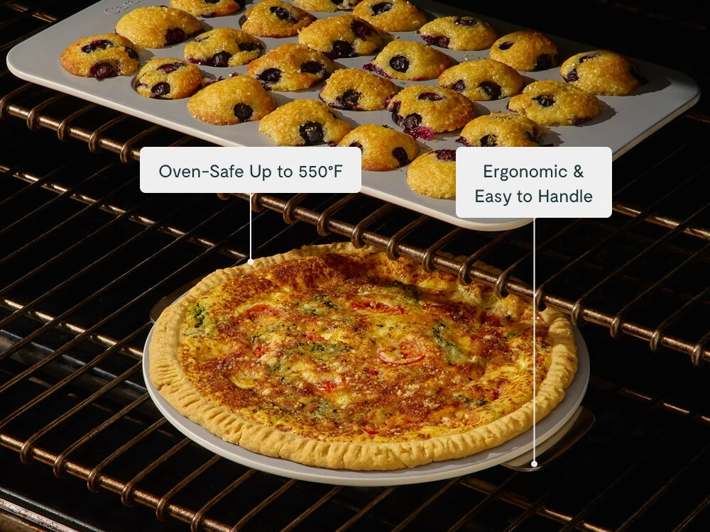 9 Inch Pie Pan with Flat Rim and Aluminized Steel Core