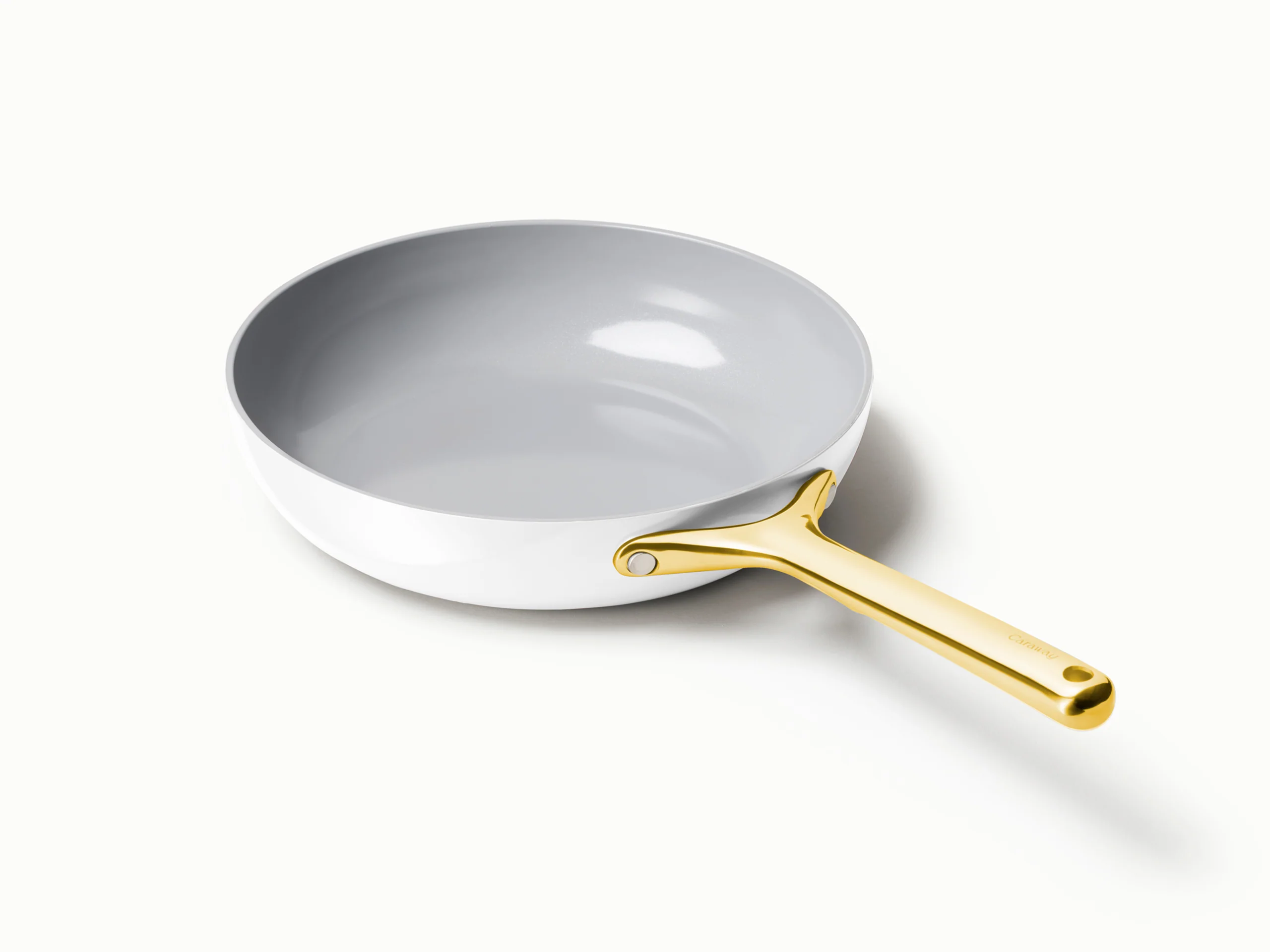 Carawayhome Ceramic Non-Stick Fry Pan in Cream, Navy and Sage