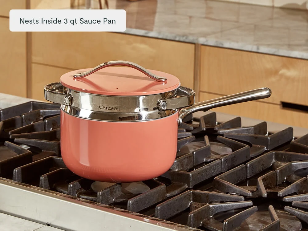 Small Non-Toxic Steamer Pot Insert for Quick Healthy Meals